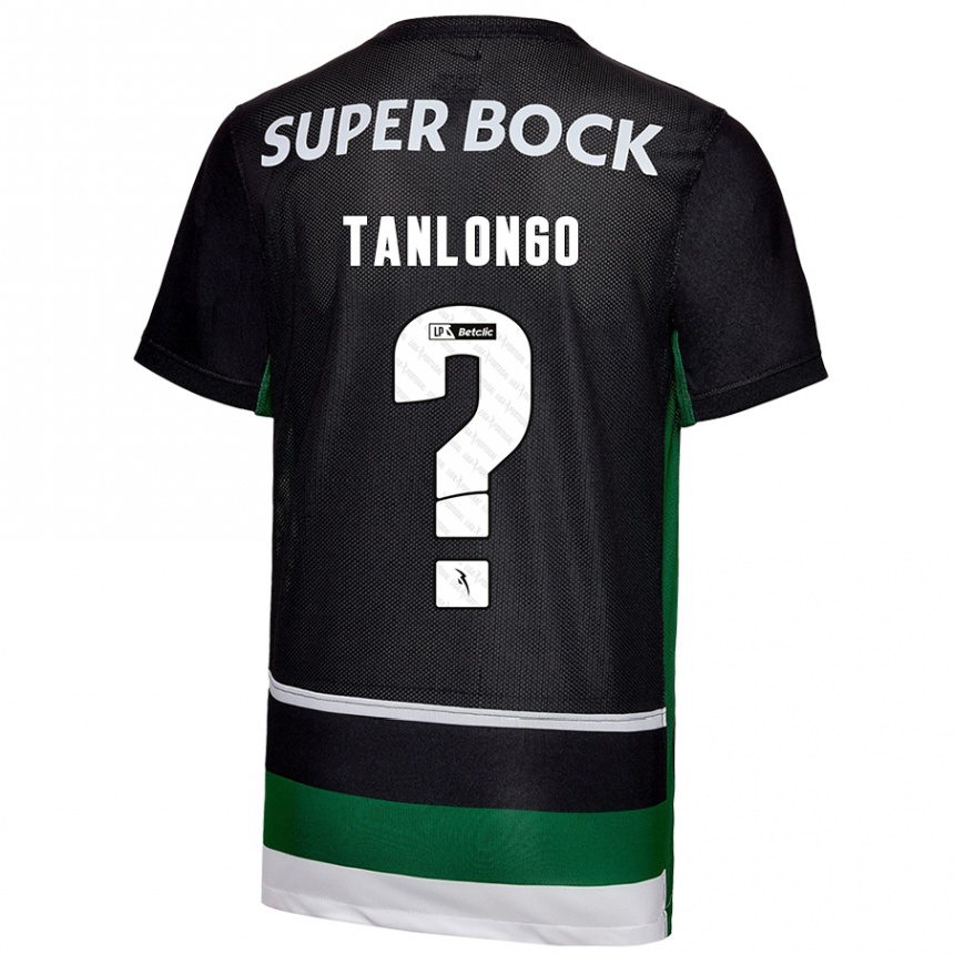 Enfant Football Maillot Mateo Tanlongo #0 Noir Blanc Vert Tenues Domicile 2024/25 Canada