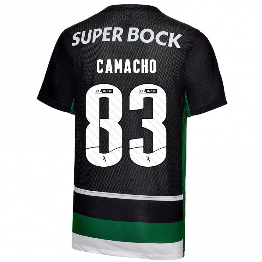 Enfant Football Maillot Rafael Camacho #83 Noir Blanc Vert Tenues Domicile 2024/25 Canada