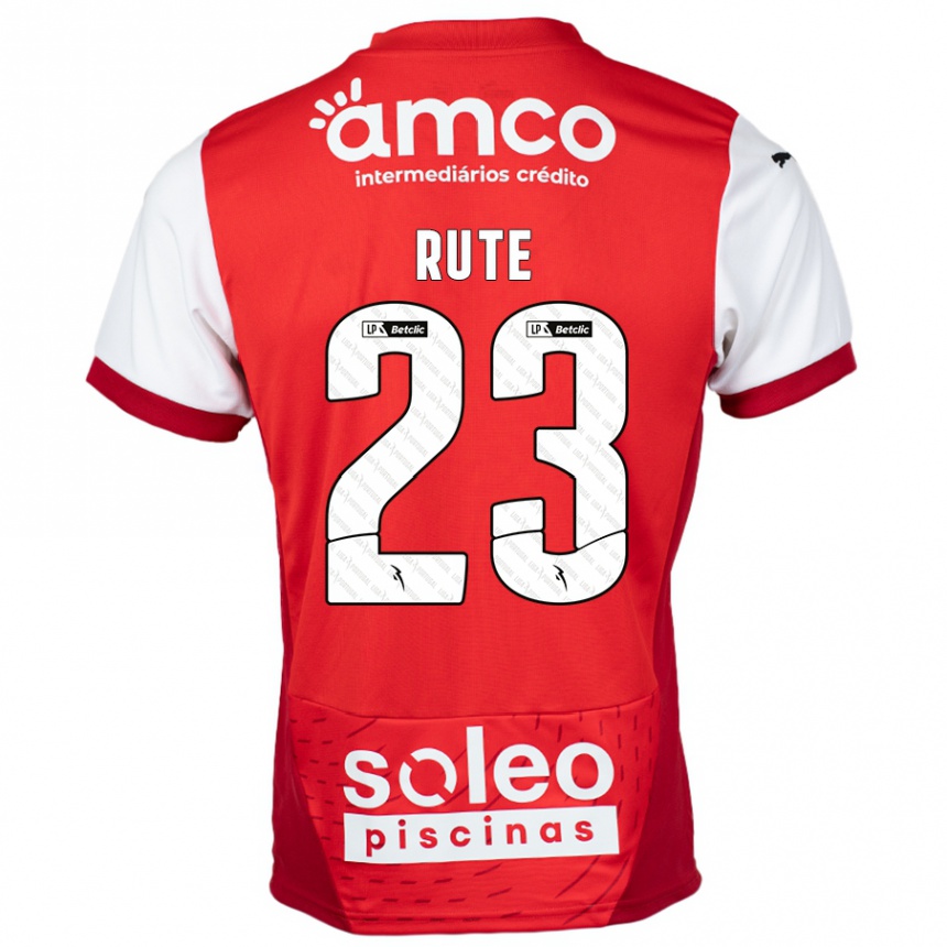 Kids Football Ana Rute #23 Red White Home Jersey 2024/25 T-Shirt Canada