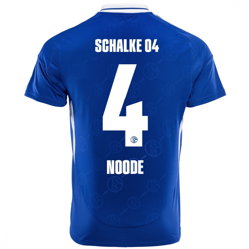 Kids Football Steve Noode #4 Royal Blue Home Jersey 2024/25 T-Shirt Canada