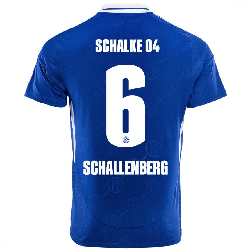 Kids Football Ron Schallenberg #6 Royal Blue Home Jersey 2024/25 T-Shirt Canada