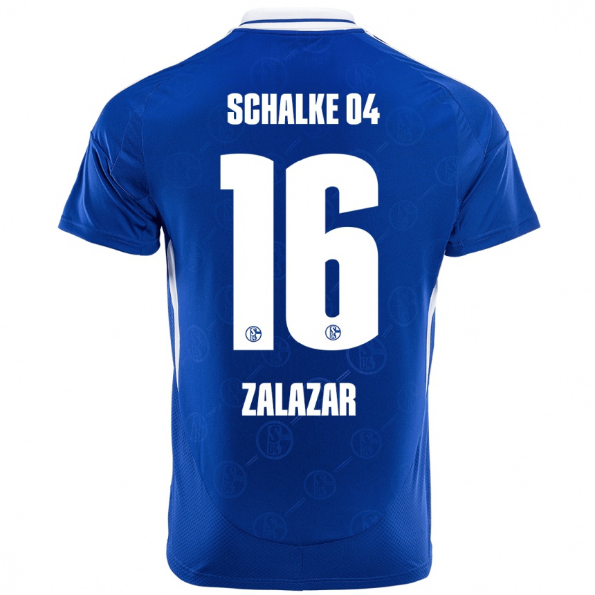 Kids Football Mauro Zalazar #16 Royal Blue Home Jersey 2024/25 T-Shirt Canada