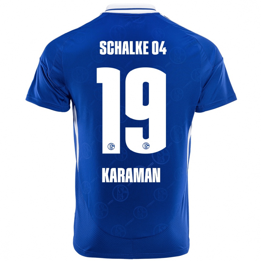 Kids Football Kenan Karaman #19 Royal Blue Home Jersey 2024/25 T-Shirt Canada