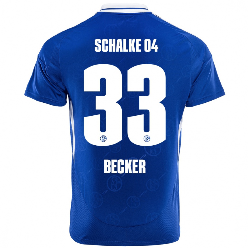 Kids Football Vitalie Becker #33 Royal Blue Home Jersey 2024/25 T-Shirt Canada