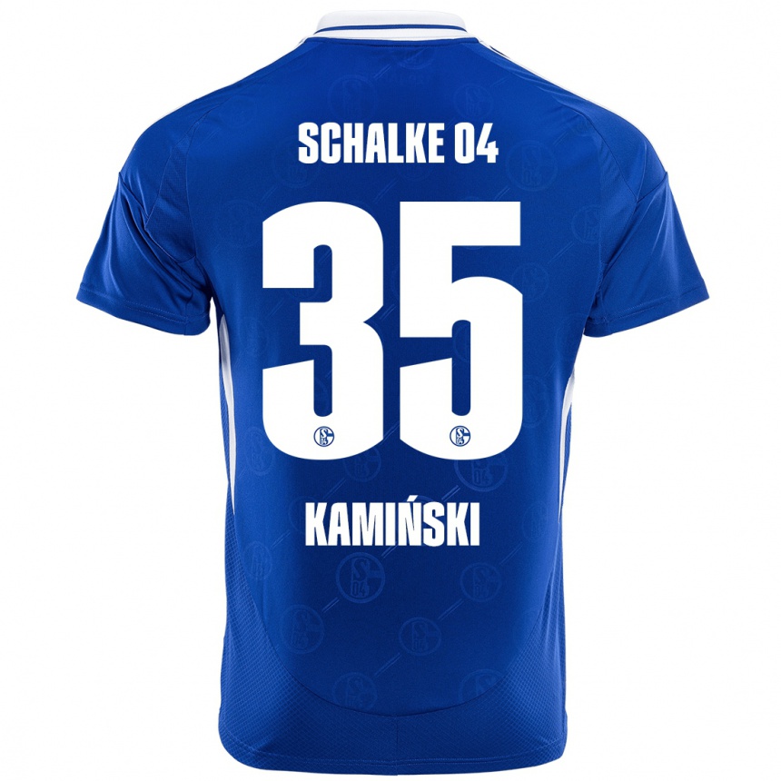 Kids Football Marcin Kaminski #35 Royal Blue Home Jersey 2024/25 T-Shirt Canada