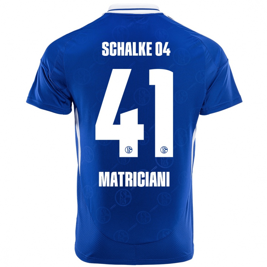 Kids Football Henning Matriciani #41 Royal Blue Home Jersey 2024/25 T-Shirt Canada