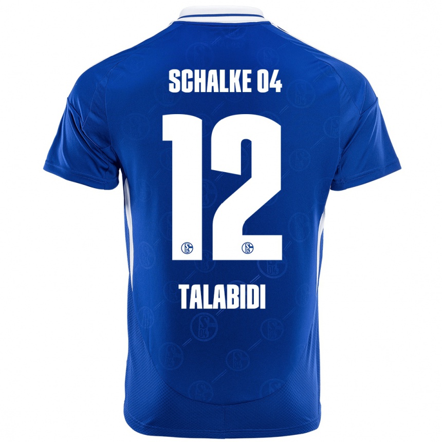 Kids Football Malik Talabidi #12 Royal Blue Home Jersey 2024/25 T-Shirt Canada