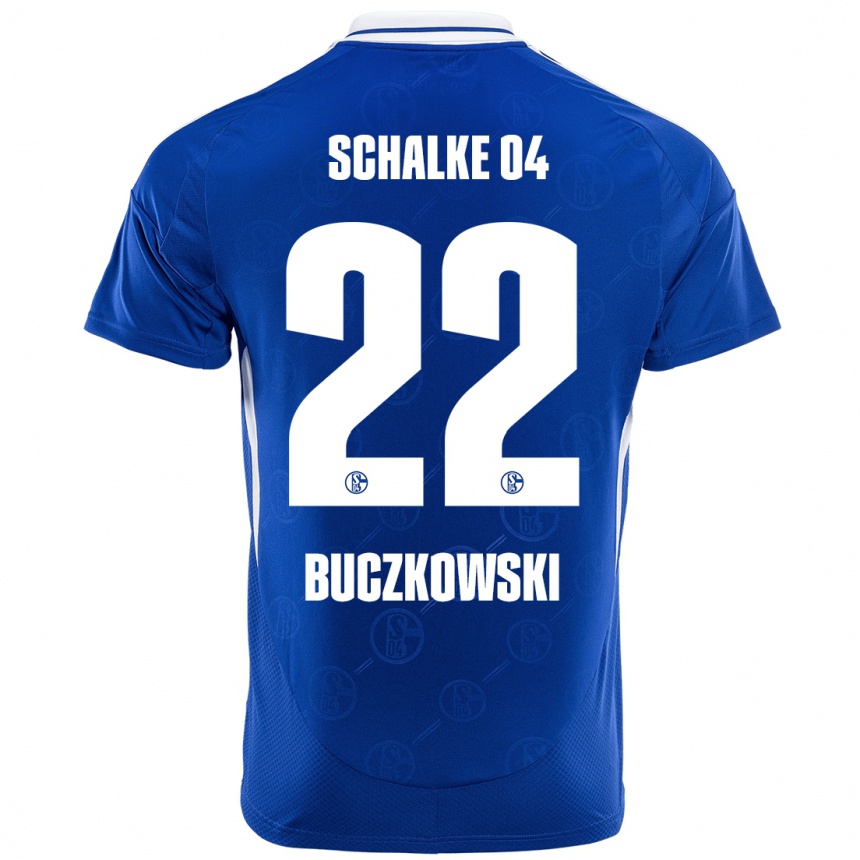 Kids Football Philip Buczkowski #22 Royal Blue Home Jersey 2024/25 T-Shirt Canada