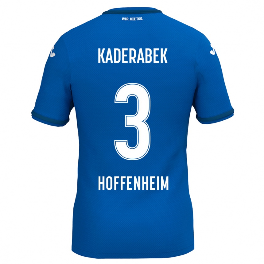 Kids Football Pavel Kaderabek #3 Royal Blue Home Jersey 2024/25 T-Shirt Canada