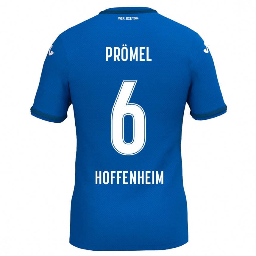 Kids Football Grischa Prömel #6 Royal Blue Home Jersey 2024/25 T-Shirt Canada