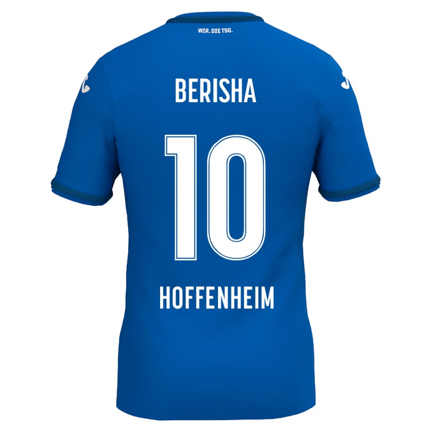 Kids Football Mergim Berisha #10 Royal Blue Home Jersey 2024/25 T-Shirt Canada