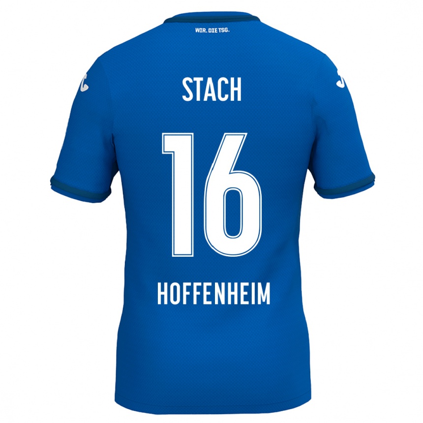 Kids Football Anton Stach #16 Royal Blue Home Jersey 2024/25 T-Shirt Canada