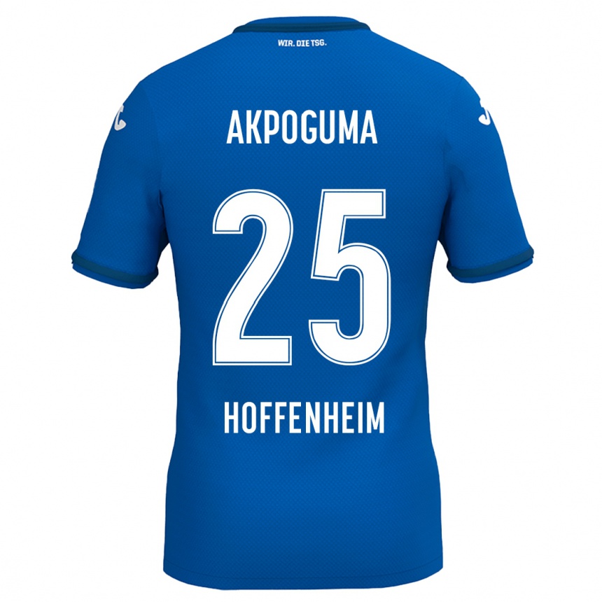 Kids Football Kevin Akpoguma #25 Royal Blue Home Jersey 2024/25 T-Shirt Canada