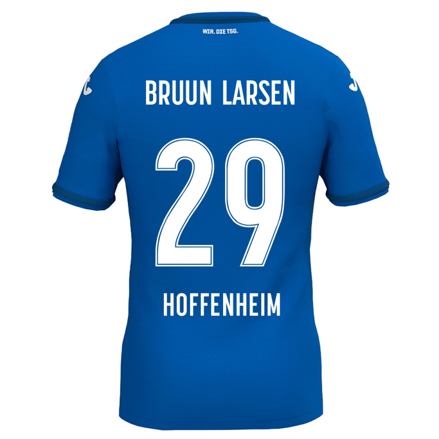 Kids Football Jacob Bruun Larsen #29 Royal Blue Home Jersey 2024/25 T-Shirt Canada