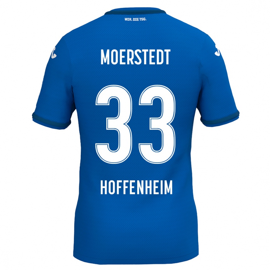 Kids Football Max Moerstedt #33 Royal Blue Home Jersey 2024/25 T-Shirt Canada