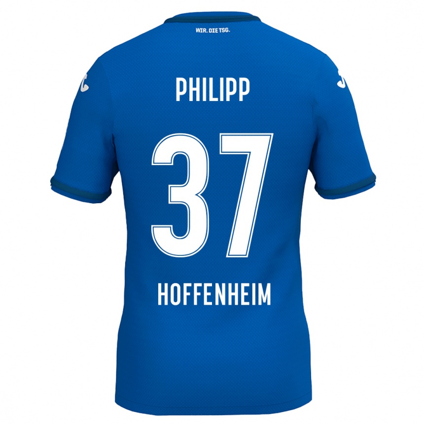 Kids Football Luca Philipp #37 Royal Blue Home Jersey 2024/25 T-Shirt Canada