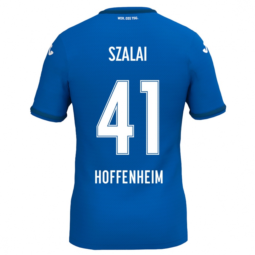 Kids Football Attila Szalai #41 Royal Blue Home Jersey 2024/25 T-Shirt Canada