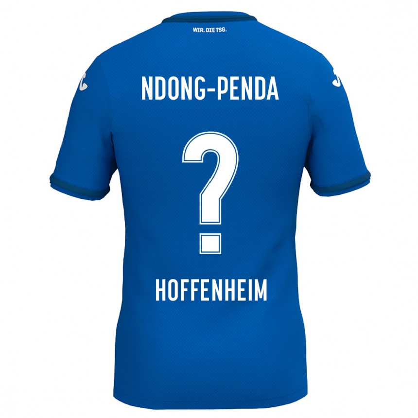 Kids Football Maxime Ndong-Penda #0 Royal Blue Home Jersey 2024/25 T-Shirt Canada