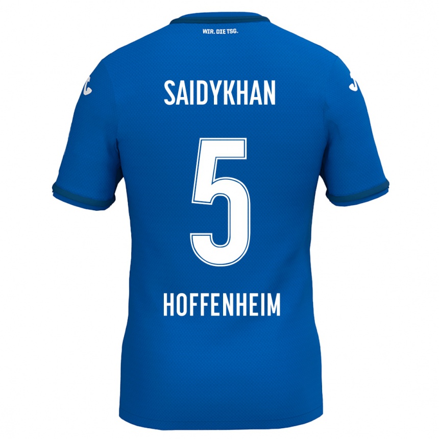 Kids Football Ibrahim Saidykhan #5 Royal Blue Home Jersey 2024/25 T-Shirt Canada