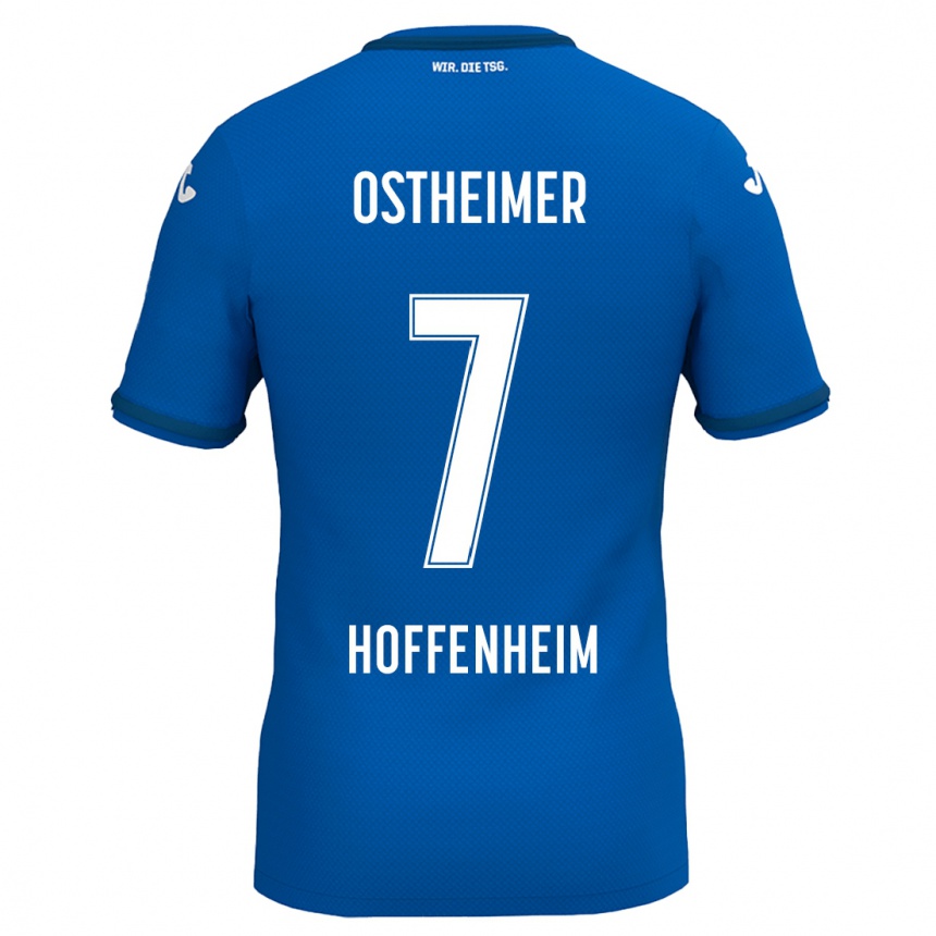 Kids Football Nevio Ostheimer #7 Royal Blue Home Jersey 2024/25 T-Shirt Canada