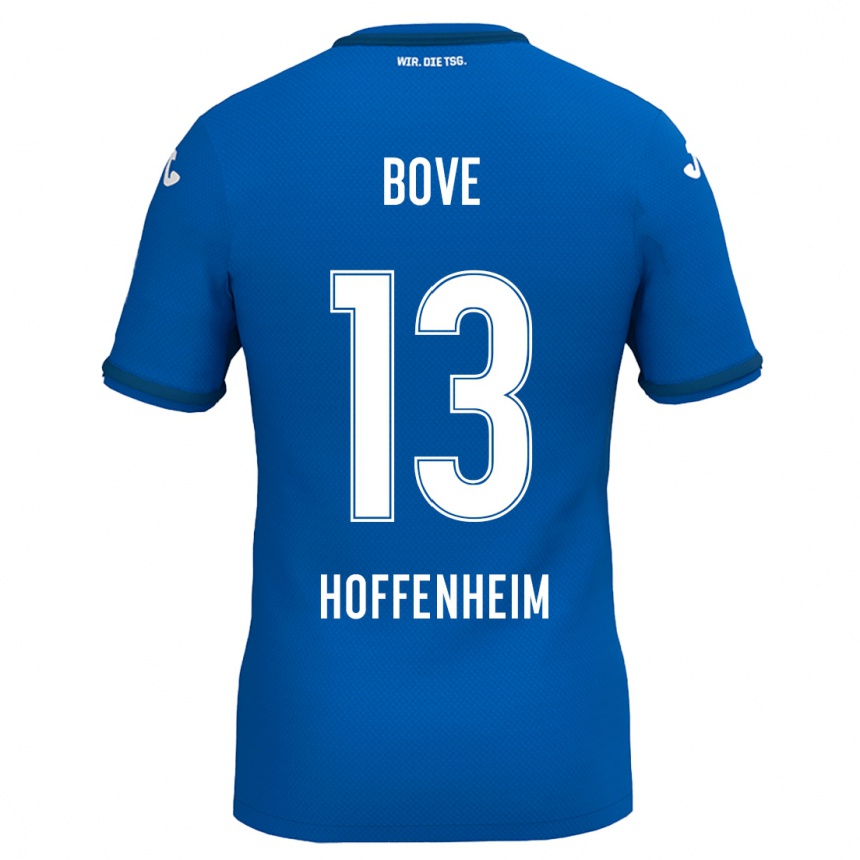 Kids Football Nevio Bove #13 Royal Blue Home Jersey 2024/25 T-Shirt Canada