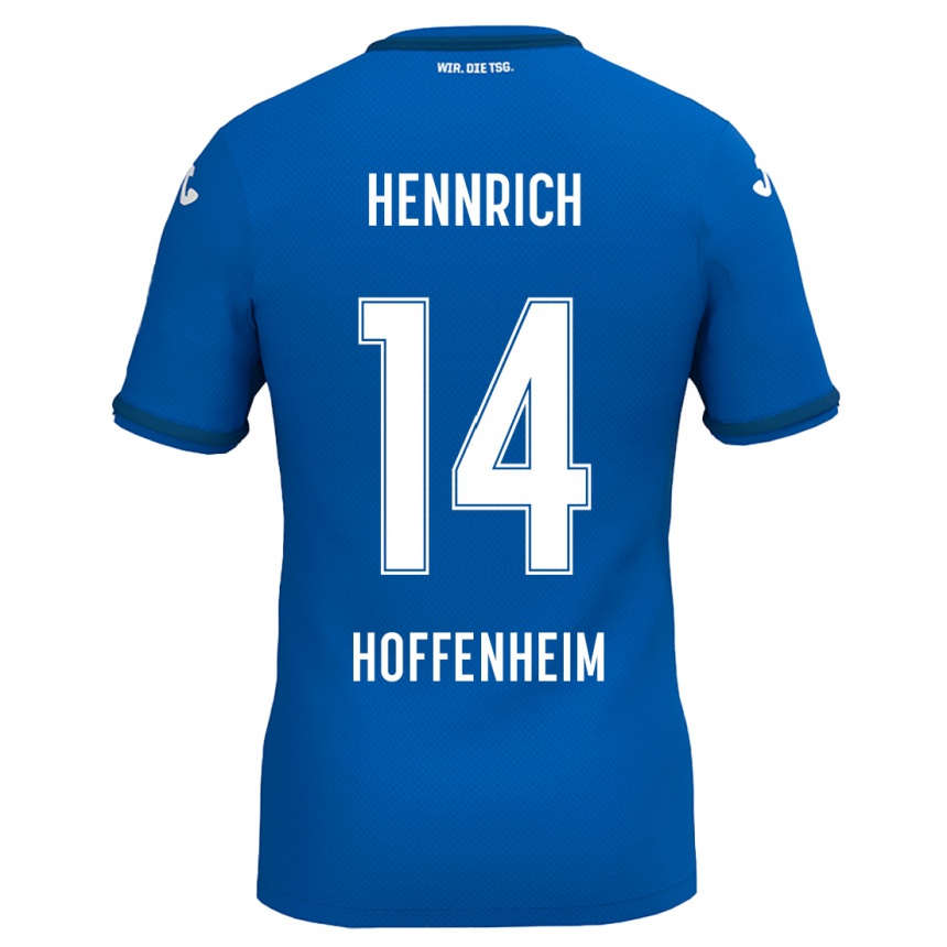 Kids Football Paul Hennrich #14 Royal Blue Home Jersey 2024/25 T-Shirt Canada