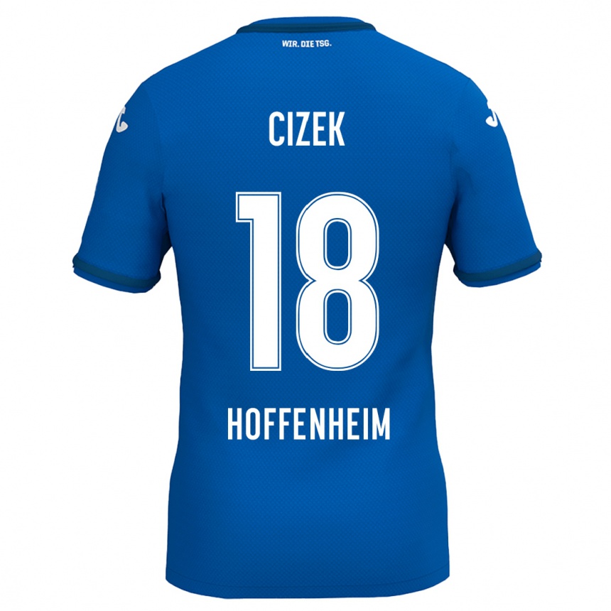 Kids Football Krystof Cizek #18 Royal Blue Home Jersey 2024/25 T-Shirt Canada