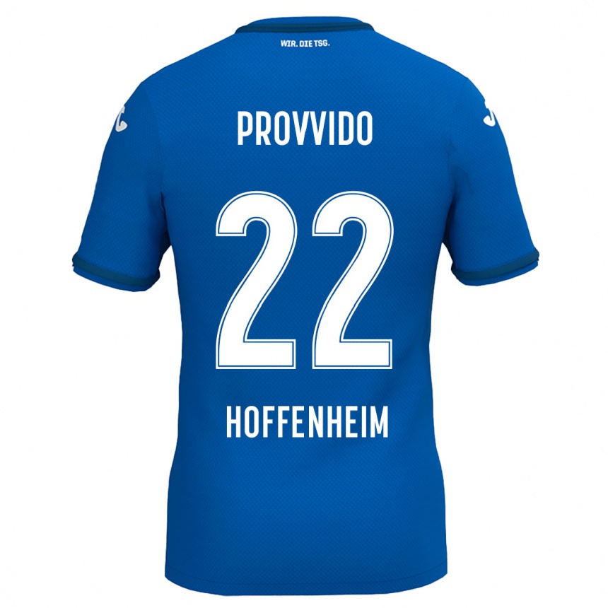 Kids Football Luca Provvido #22 Royal Blue Home Jersey 2024/25 T-Shirt Canada