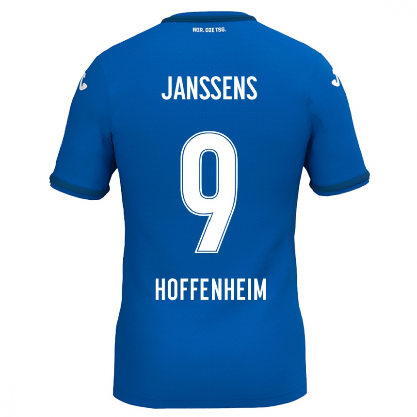 Kids Football Jill Janssens #9 Royal Blue Home Jersey 2024/25 T-Shirt Canada