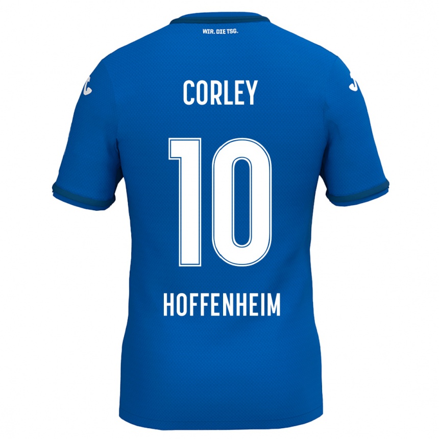 Kids Football Gia Corley #10 Royal Blue Home Jersey 2024/25 T-Shirt Canada