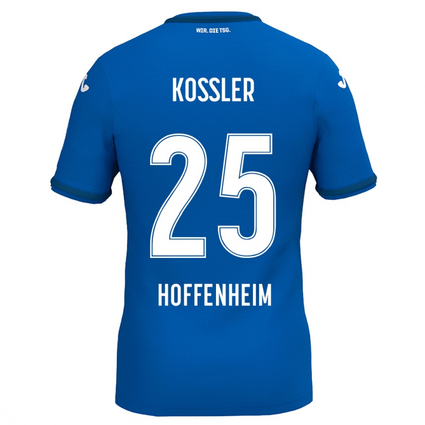 Kids Football Melissa Kössler #25 Royal Blue Home Jersey 2024/25 T-Shirt Canada