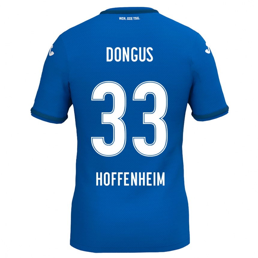 Kids Football Fabienne Dongus #33 Royal Blue Home Jersey 2024/25 T-Shirt Canada