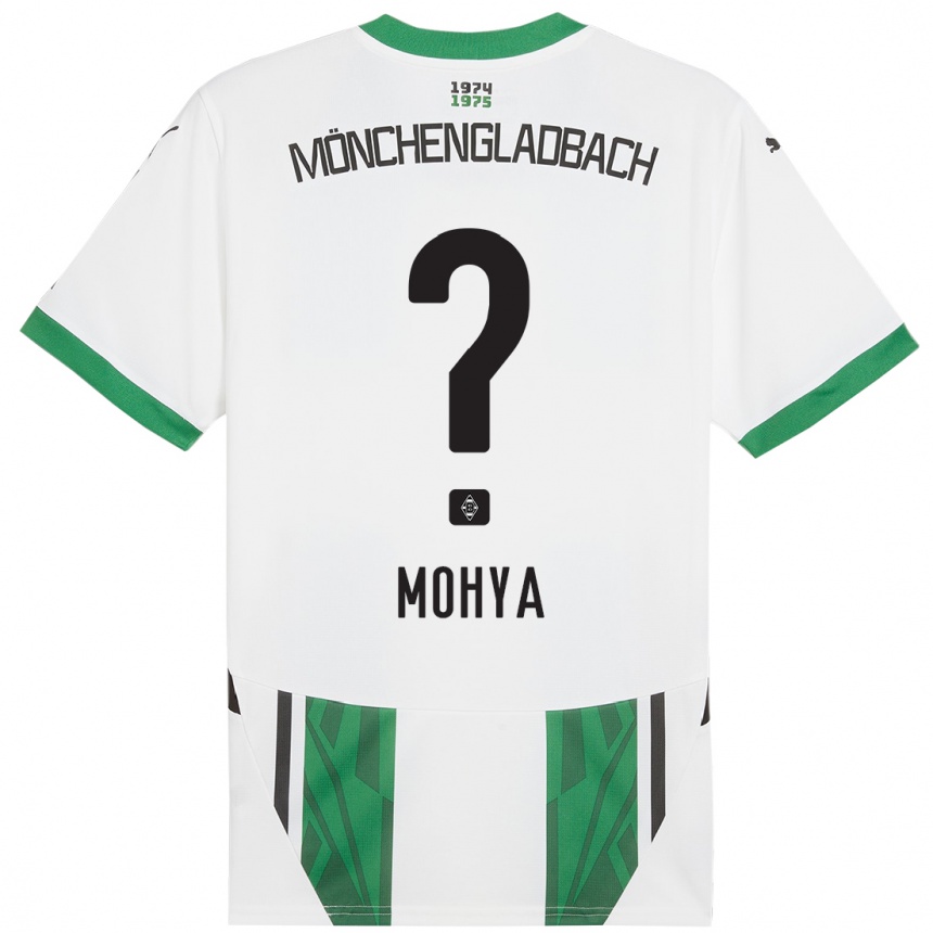 Kids Football Wael Mohya #0 White Green Home Jersey 2024/25 T-Shirt Canada