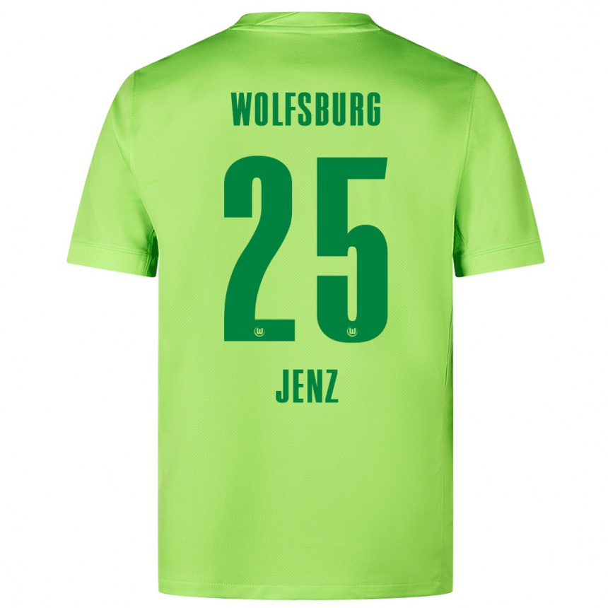 Kids Football Moritz Jenz #25 Fluorescent Green Home Jersey 2024/25 T-Shirt Canada