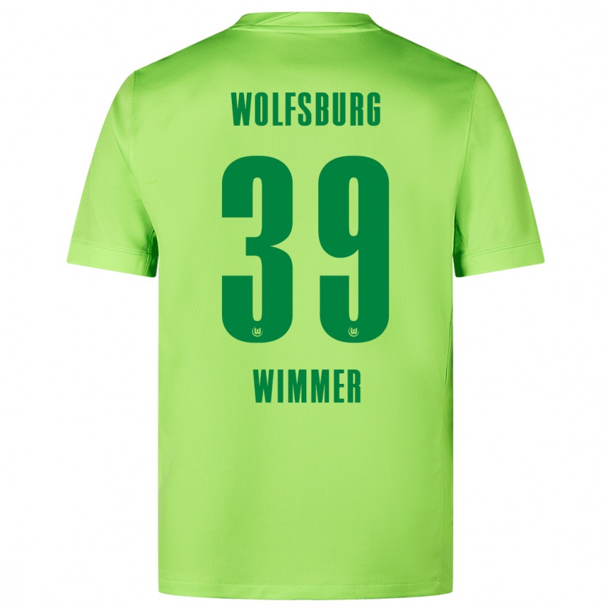 Kids Football Patrick Wimmer #39 Fluorescent Green Home Jersey 2024/25 T-Shirt Canada