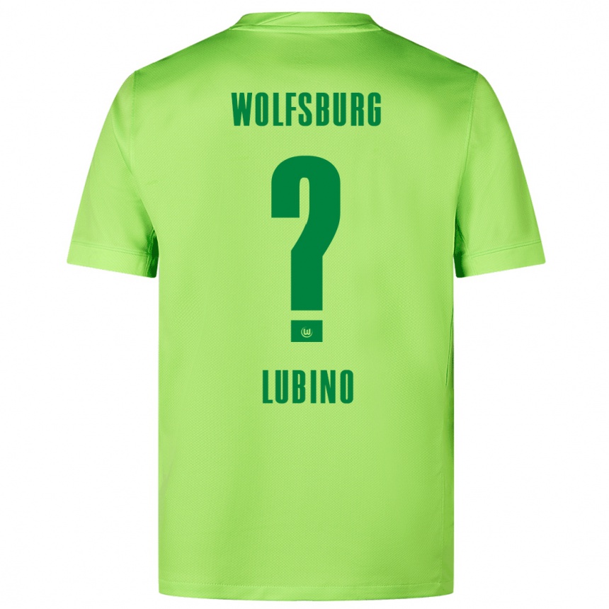 Kids Football Francesco Lubino #0 Fluorescent Green Home Jersey 2024/25 T-Shirt Canada