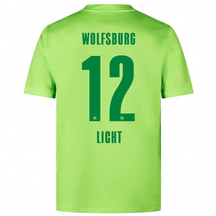 Kids Football Philipp Licht #12 Fluorescent Green Home Jersey 2024/25 T-Shirt Canada