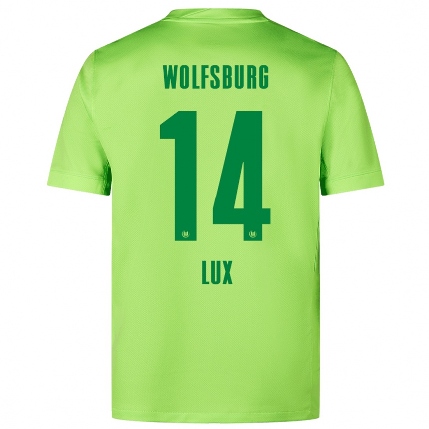 Kids Football Finn-Marco Lux #14 Fluorescent Green Home Jersey 2024/25 T-Shirt Canada