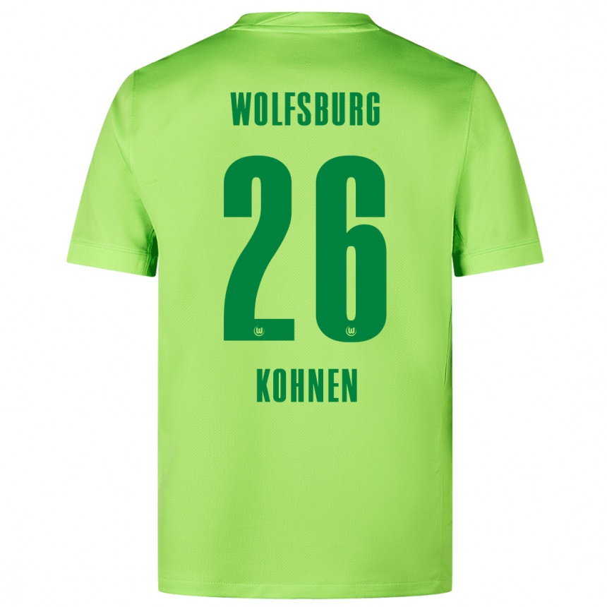 Kids Football Ben Kohnen #26 Fluorescent Green Home Jersey 2024/25 T-Shirt Canada