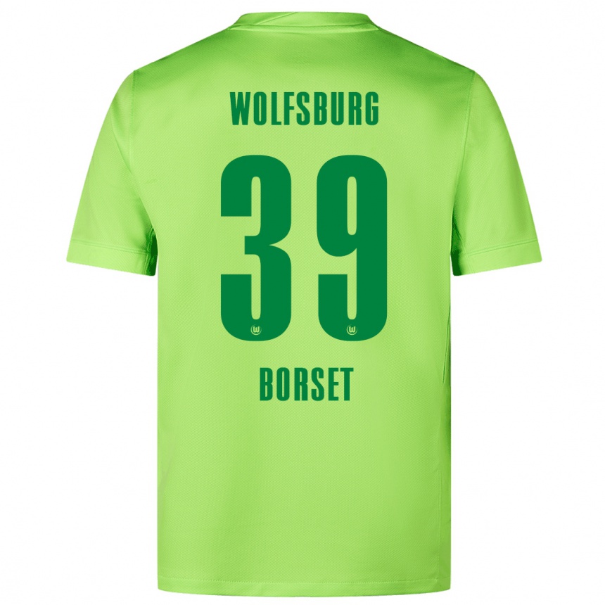 Kids Football Anders Rønne Børset #39 Fluorescent Green Home Jersey 2024/25 T-Shirt Canada