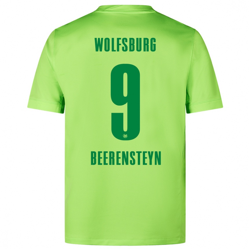 Kids Football Lineth Beerensteyn #9 Fluorescent Green Home Jersey 2024/25 T-Shirt Canada