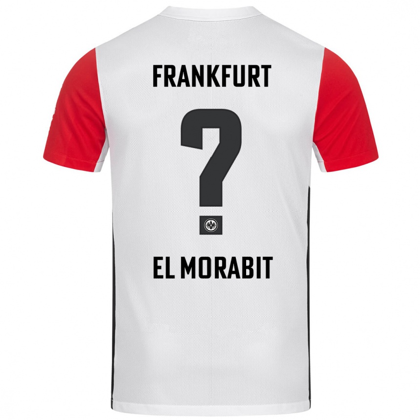 Enfant Football Maillot Anas El Morabit #0 Blanc Rouge Tenues Domicile 2024/25 Canada