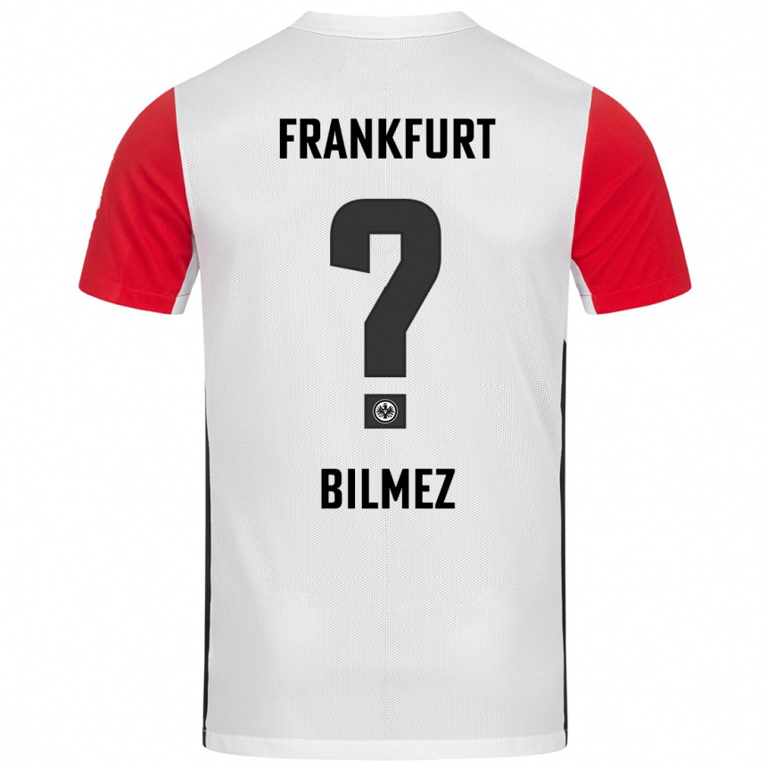 Kids Football Attila Bilmez #0 White Red Home Jersey 2024/25 T-Shirt Canada