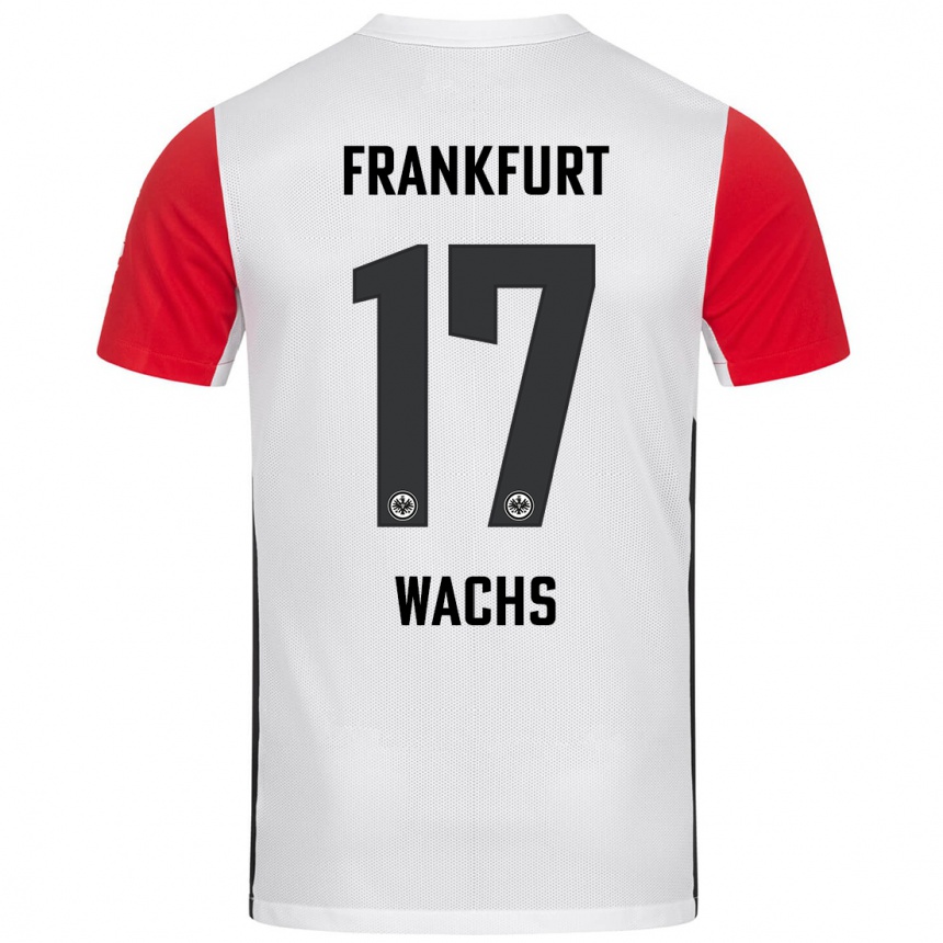 Kids Football Marc Wachs #17 White Red Home Jersey 2024/25 T-Shirt Canada