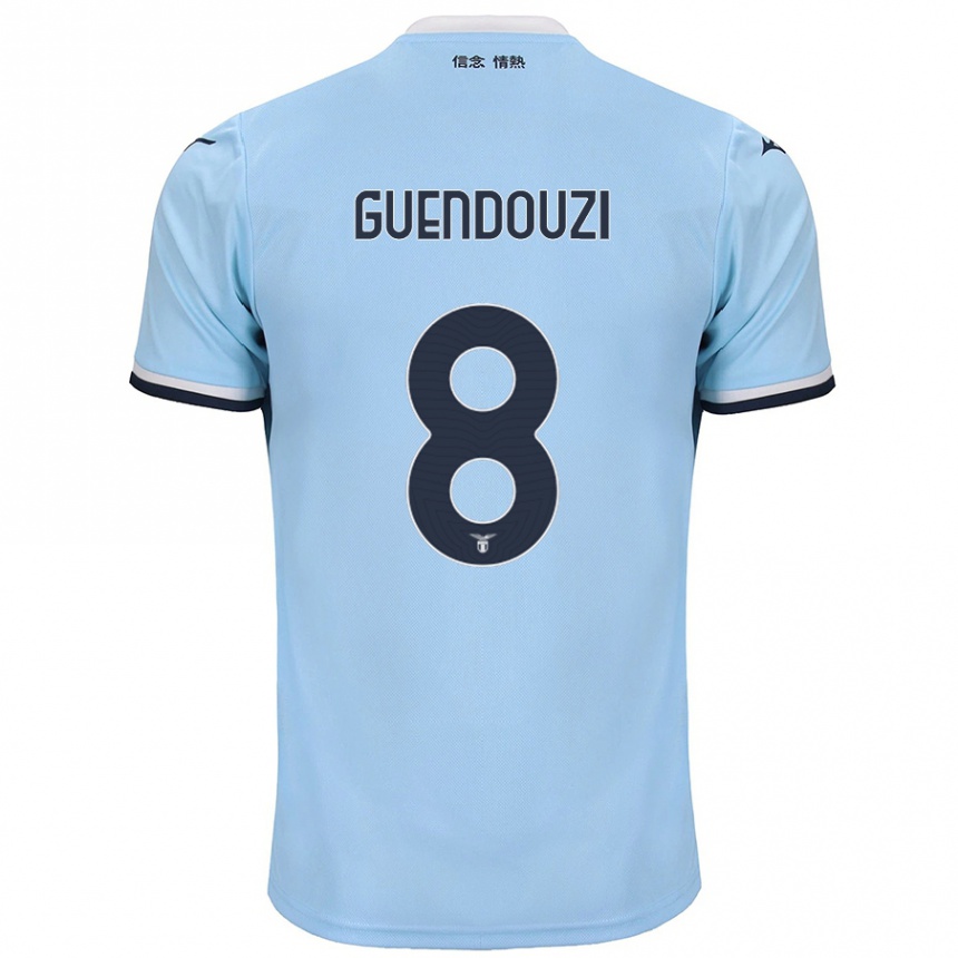 Enfant Football Maillot Matteo Guendouzi #8 Bleu Tenues Domicile 2024/25 Canada