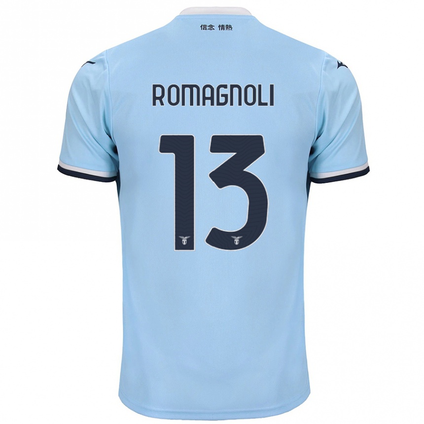 Enfant Football Maillot Alessio Romagnoli #13 Bleu Tenues Domicile 2024/25 Canada