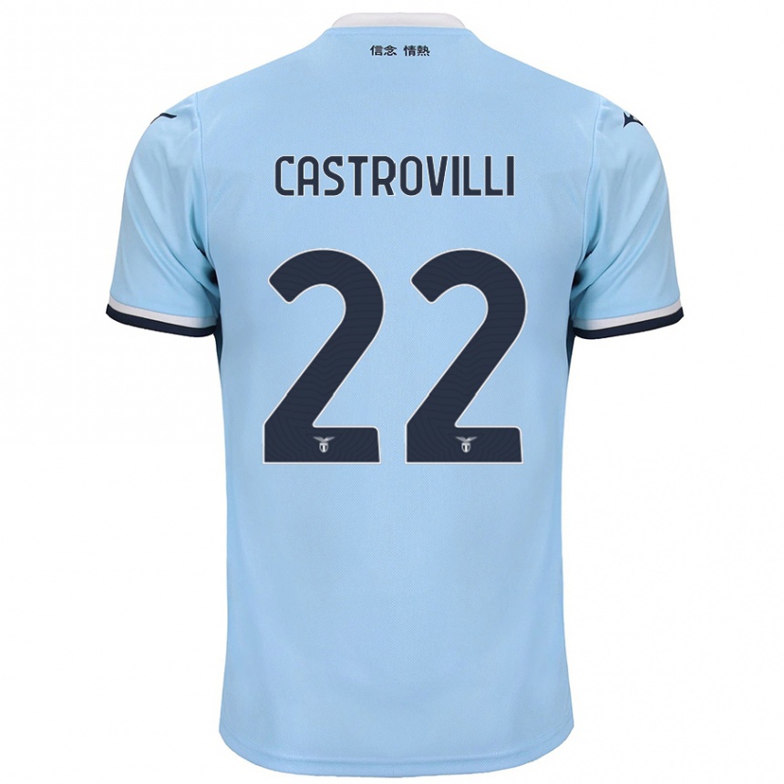 Enfant Football Maillot Gaetano Castrovilli #22 Bleu Tenues Domicile 2024/25 Canada