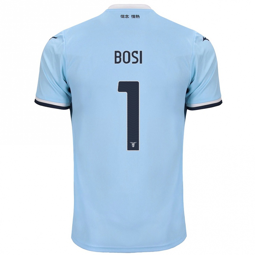 Kids Football Gioele Bosi #1 Blue Home Jersey 2024/25 T-Shirt Canada