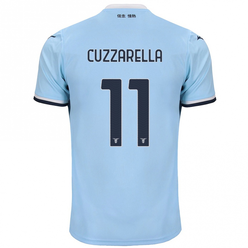 Kids Football Cristian Cuzzarella #11 Blue Home Jersey 2024/25 T-Shirt Canada