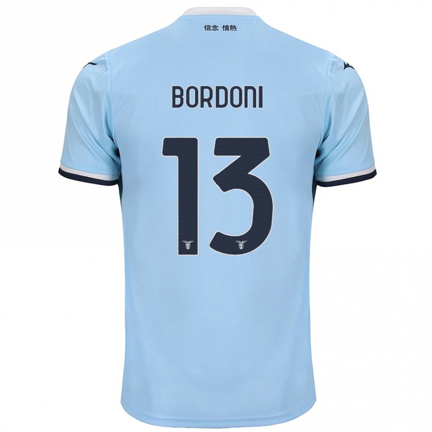 Kids Football Tommaso Bordoni #13 Blue Home Jersey 2024/25 T-Shirt Canada